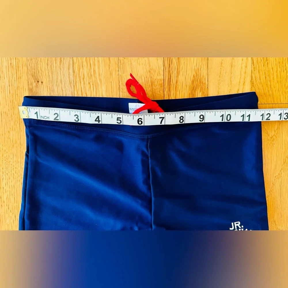 2 Pairs Boy Swim-Sets with Swim Trunks & Rash-guards in Black and Navy Blue NWOT